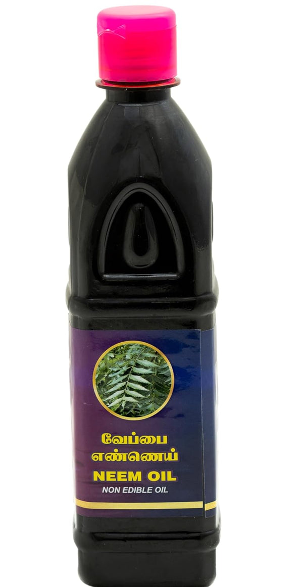 SPR Divine - VEPPE (NEEM) OIL 500ML - Long Lasting Deepam Oil For Daily Pooja Items - (500ML) Pack of 1