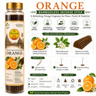 SPR Divine - Orange Fragrance Bambooless Incense Sticks | Premium Orange Agarbatti for Pooja, Prayer, Meditation & Home | 30 Sticks