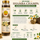 SPR Divine - Shamba Champa Fragrance Bambooless Incense Sticks | Premium Champa Agarbatti for Pooja, Prayer, Meditation & Home | 30 Sticks