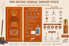 SPR Divine - Zodiac Gemini Bambooless Dhoop Stick | Lavender Fragrance | Charcoal Free, Hand Rolled Dhoop Batti for Pooja, Meditation & Home | 30 Sticks