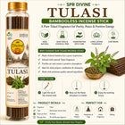SPR Divine - Tulasi Fragrance Bambooless Incense Sticks | Premium Tulsi Agarbatti for Pooja, Prayer, Meditation & Home | 30 Sticks