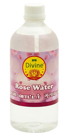 SPR Divine - ROSE WATER 500ML - 100% Pure & Natural Gulab Jal for Puja Prashad, skin, Face & Hair for Face Toner, Makeup Remover