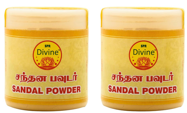 SPR Divine - Sandal Powder 50G for Chandan Tilak | Pooja | Hawan (Pack of 2)