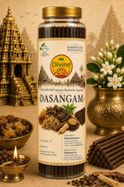 SPR Divine - Dasangam Fragrance Bambooless Incense Sticks | Premium Dasangam Agarbatti for Pooja, Prayer, Meditation & Home | 30 Sticks