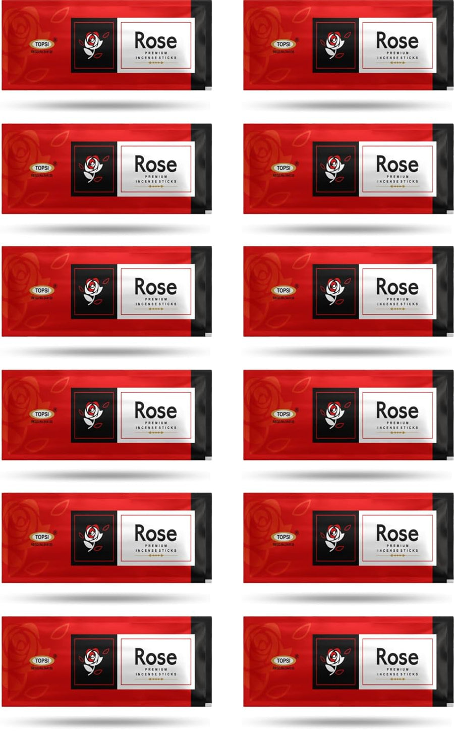 SPR Divine - TOPSI Premium Incense Stick Rose Fragrance AGARBATHI Pack of 12 PCS | for Daily Morning and Evening PUJA