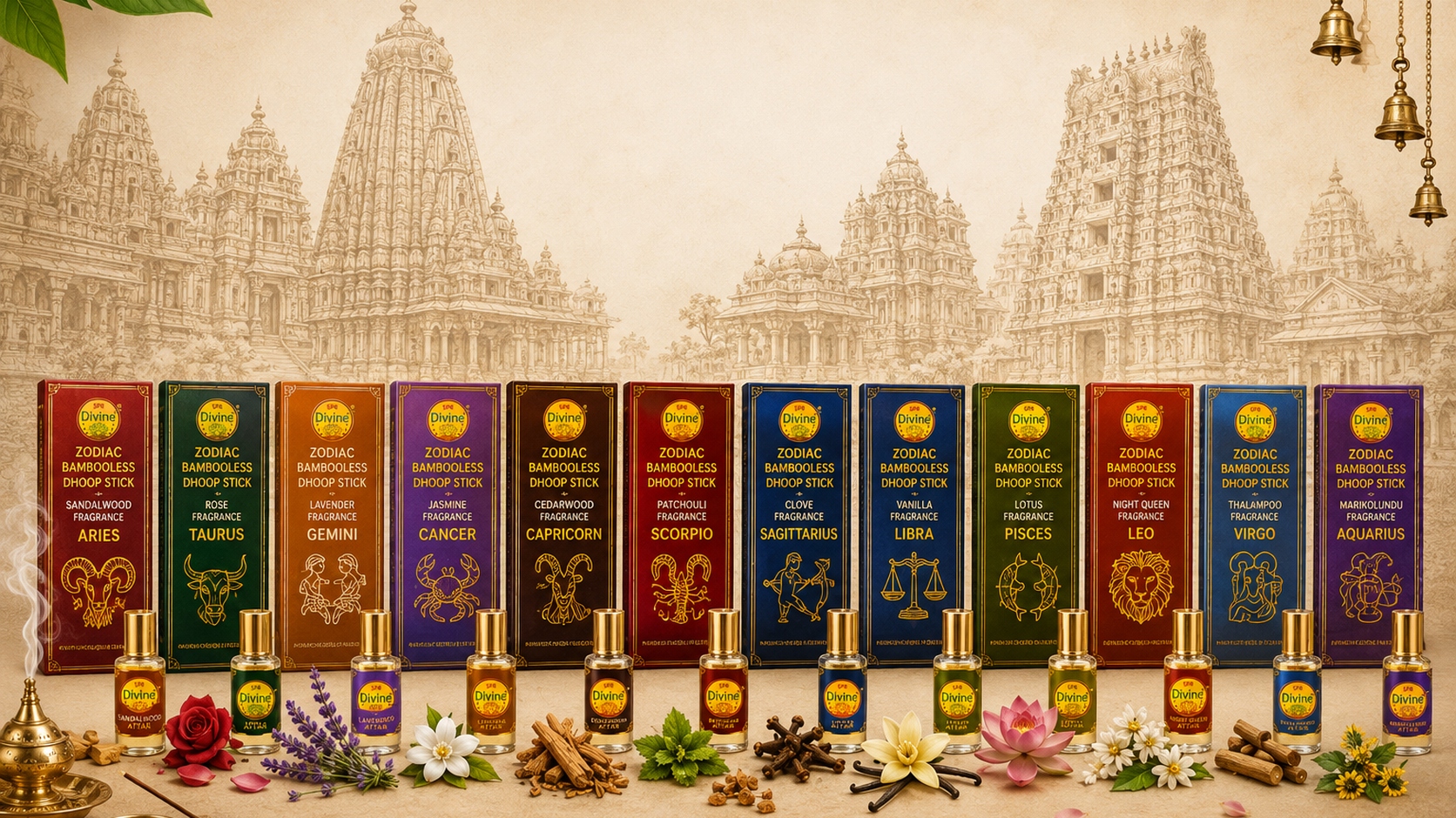 SPR Divine Zodiac Bambooless Dhoop Sticks