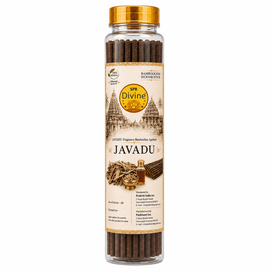 Sacred Javadhu Fragrance Bambooless Incense (30 Sticks)