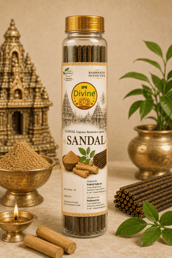 Pure Sandalwood Flora Bambooless Incense (30 Sticks) View 2