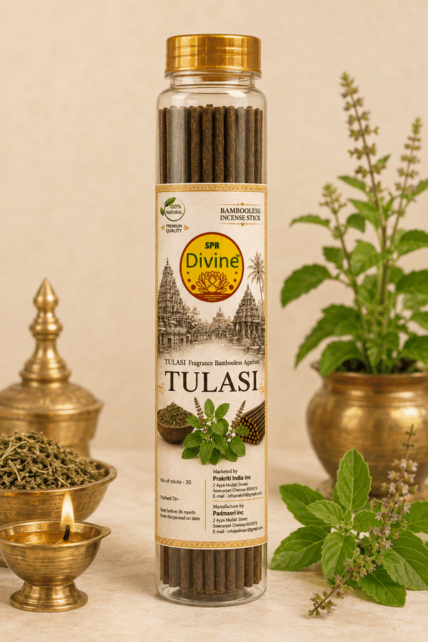Holy Tulasi Herb Bambooless Incense Sticks (30 Sticks) View 2