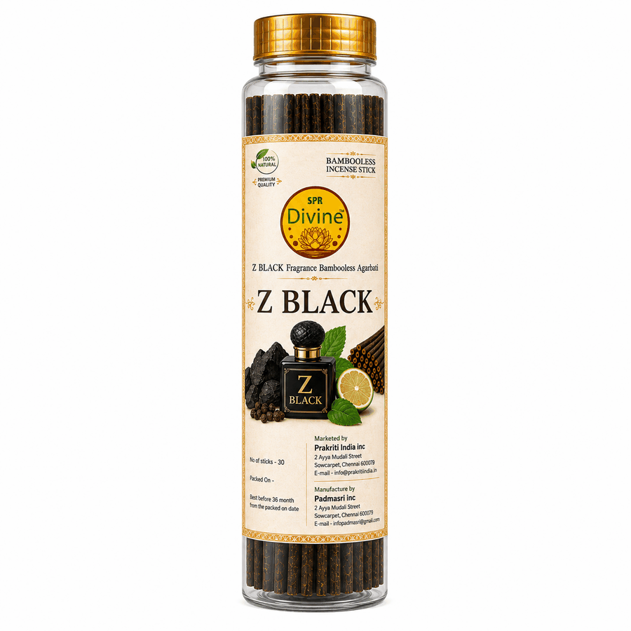 Premium Z Black Charcoal-Free Incense Sticks (30 Sticks)