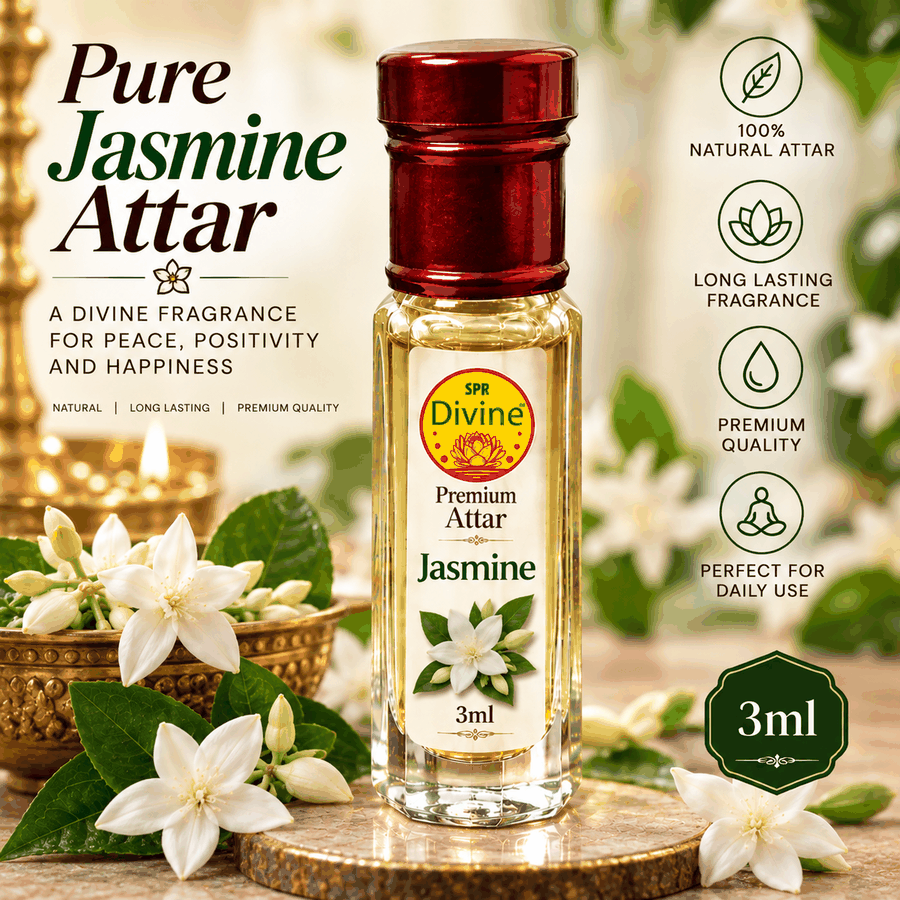 Madurai Jasmine Concentrated Pure Temple Attar (10ml) View 2
