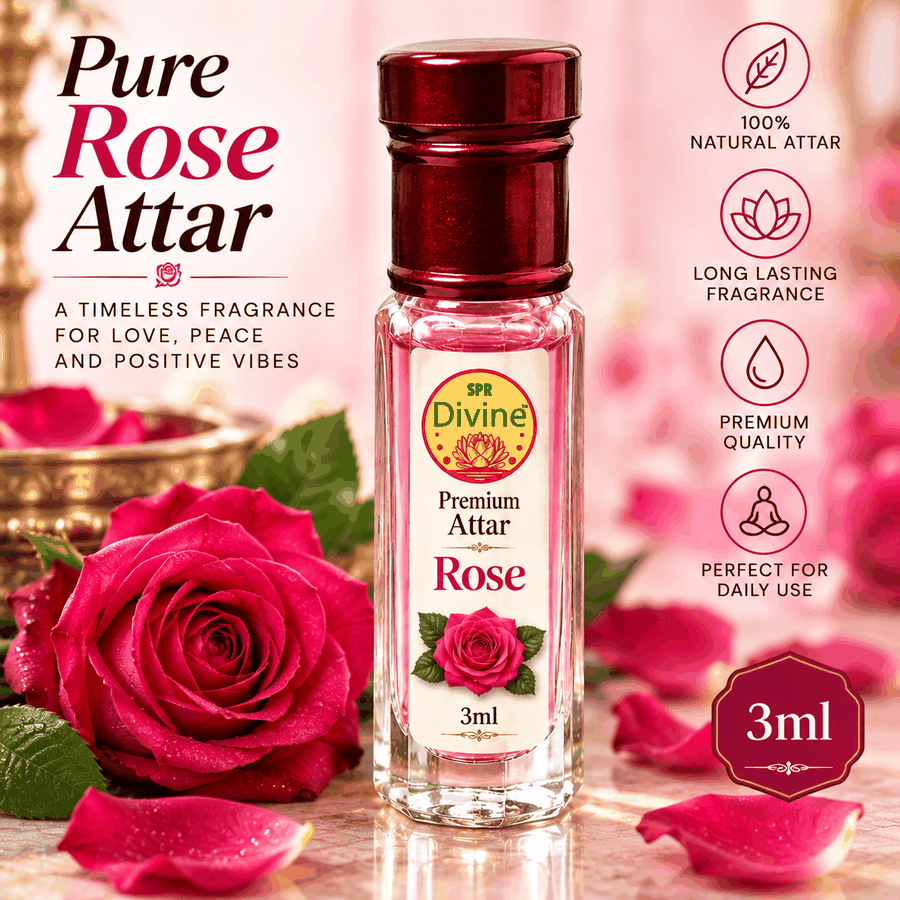 Royal Damascus Rose Concentrated Pooja Attar (10ml) View 2