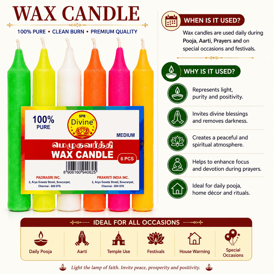 Ritual Spell Candles Set of 6 - Multicolour Medium View 2
