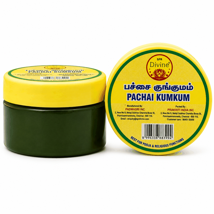Auspicious Pachai (Green) Kumkum for Pooja (100g)
